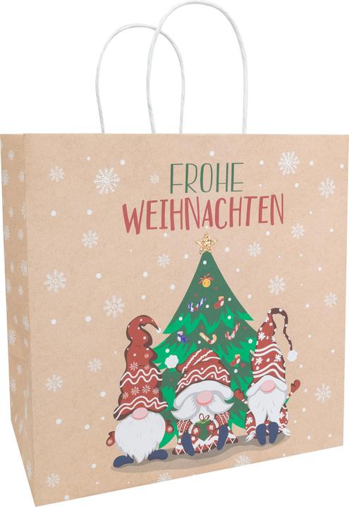 Image du produit Idena Sac cadeau Noël lutin multicolore 28x15x28cm (Pochette cadeau)