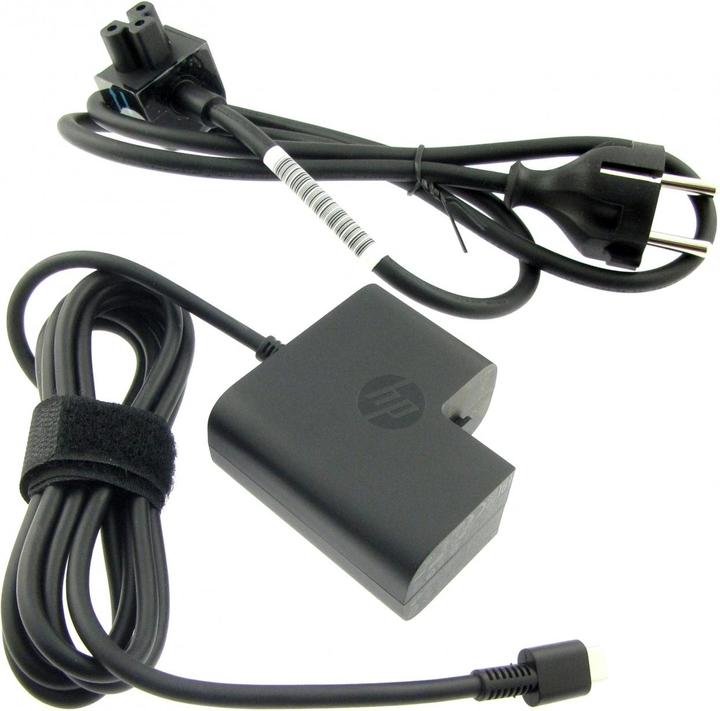 Image du produit HP Adaptateur 5V,12V,15V 45W USB-C (No Cord) inclut le câble d'alimentation (45 W)