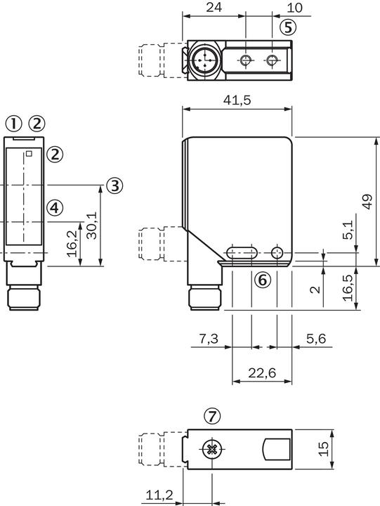 Produktbild Sick WT12L-2B550 Klein-Lichtschranken, WT12L-2B550 WT12L2B550