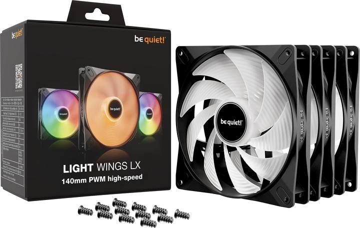 Actual product image be quiet! LIGHT WINGS LX 140mm PWM high-speed triple pack (140 mm, 3 x)