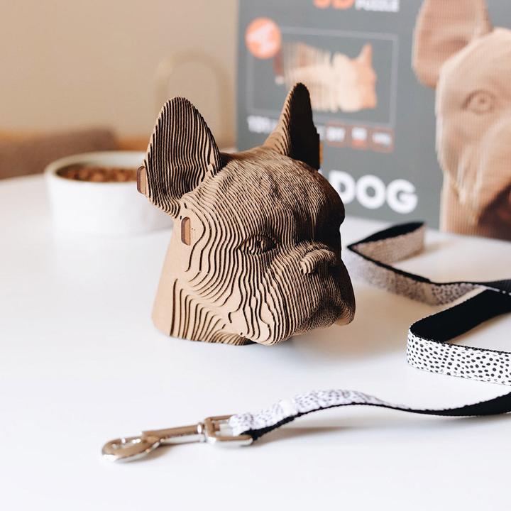 Actual product image Cartonic Bulldog - 3D cardboard model