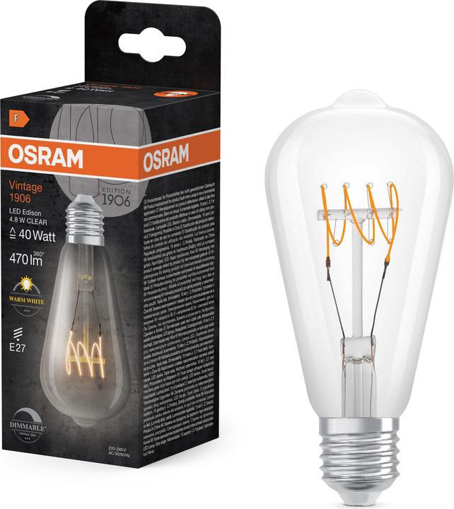 Productafbeelding Ledvance LED-lamp (E27, 4.80 W, 470 lm, 4 x, F)