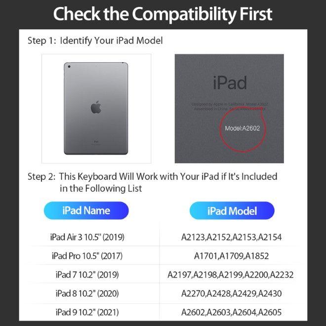 Actual product image Dux Ducis DK Series Keyboard Case (Eng. Int., iPad 7, iPad 8, IPad 9)