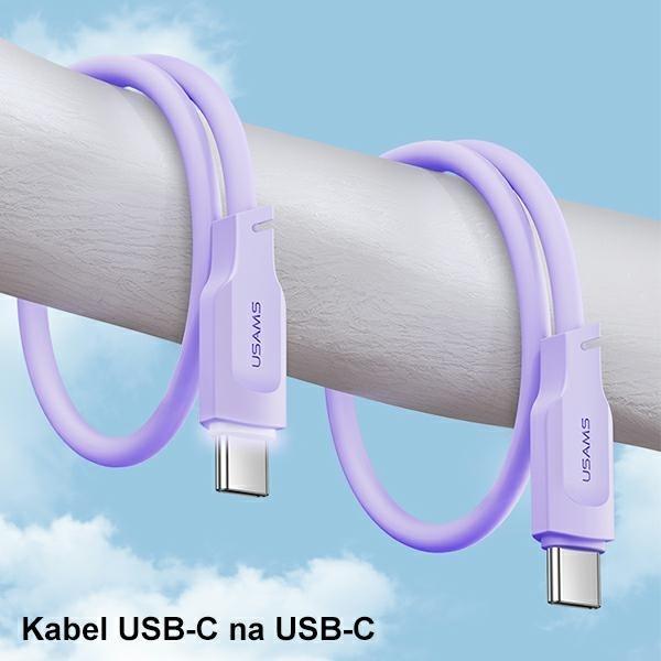 Produktbild Usams Ladekabel Typ-C zu Typ-C - Schwarz (1.20 m, USB 3.2 Gen 1)