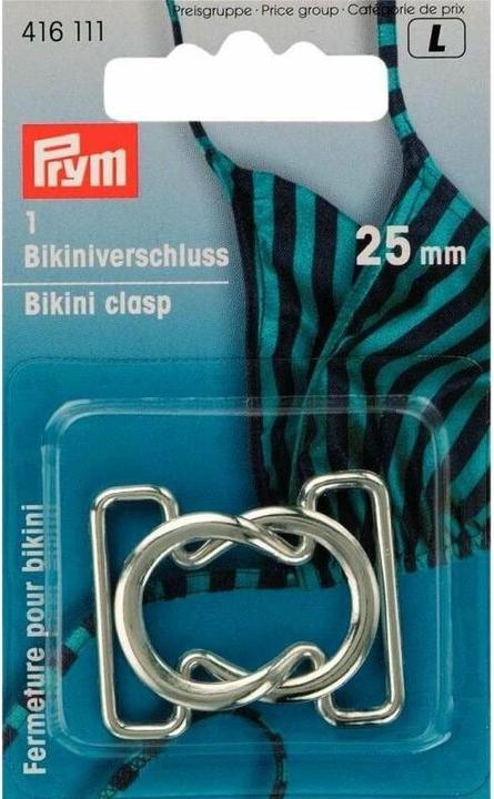 Produktbild Prym Bikini- + Gürtelverschlüsse, silber 25 mm, Karte