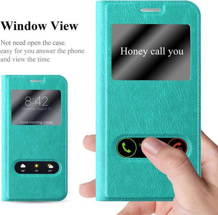 Actual product image Cadorabo Book with View double window cover (Samsung Galaxy Note 5)