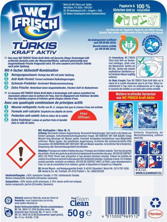Energie-Label WC Frisch Ka Tuerksp. Meeresfr.