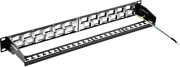 Image du produit Renkforce Panneau de brassage Rnekforce modulaire 24 ports Keystone modulaire 45°