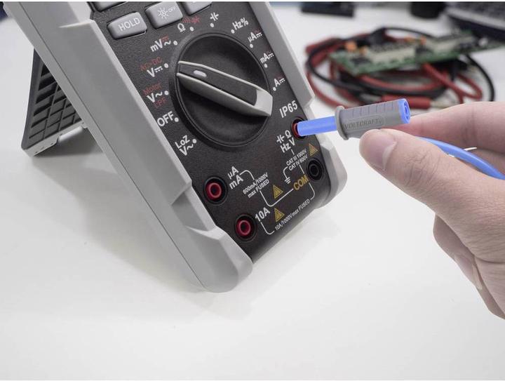 Actual product image Voltcraft Highly flexible test leads SET 0.25 m 1000 V, 600 V 10 A