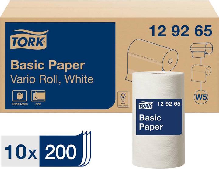 Image du produit Tork Lingettes en papier standard pour système W5, 2 plis (10 x)