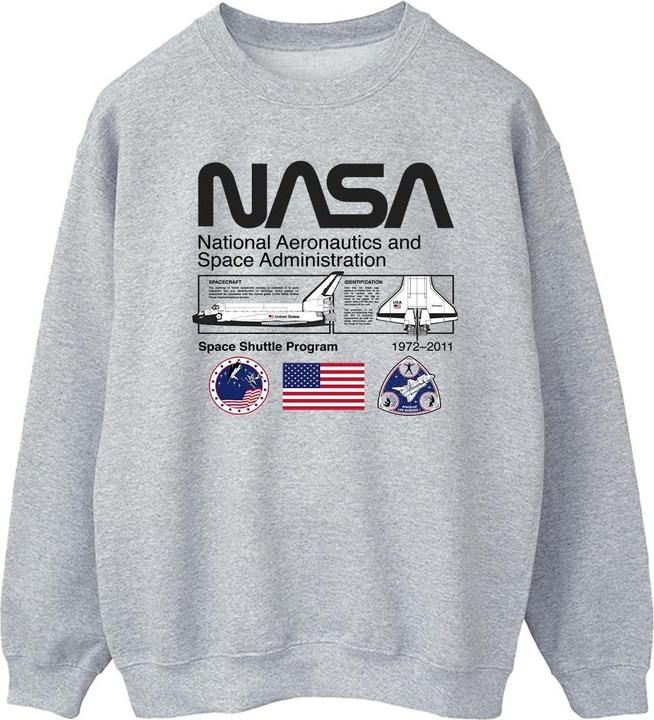 Actual product image Nasa Mens Space Admin Sweatshirt (L)