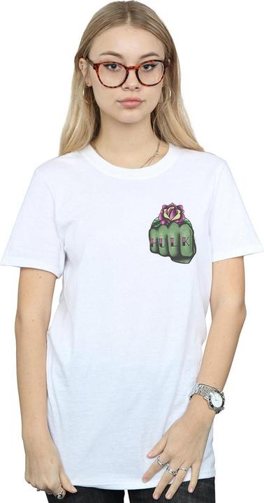 Image du produit - T-shirt HULK TATTOO FIST BREAST PRINT - Femme (S)