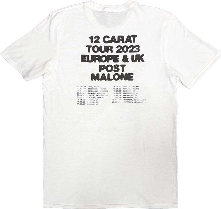 Image du produit Post Malone - T-shirt BURN IT DOWN TOUR DATES - Adulte (S)