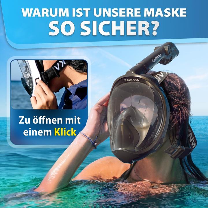 Actual product image Kaimana Schnorchelmaske Vollgesichts-Tauchermaske