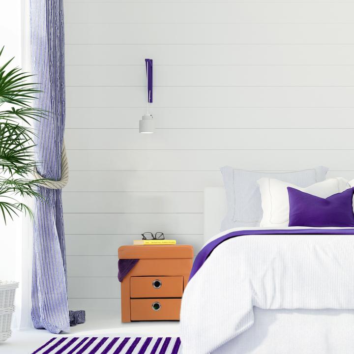 Actual product image Relaxdays Storage pouffe