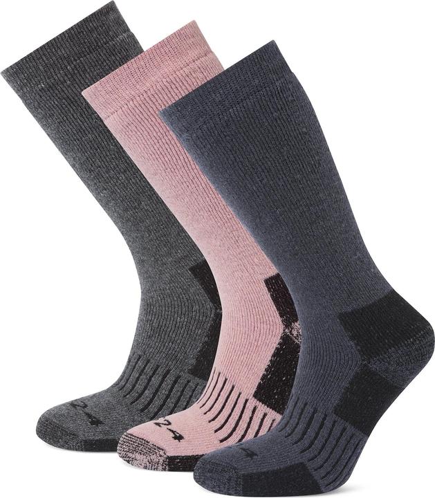 Blu lavato, Rosa sbiadito, Grigio scuro Marl