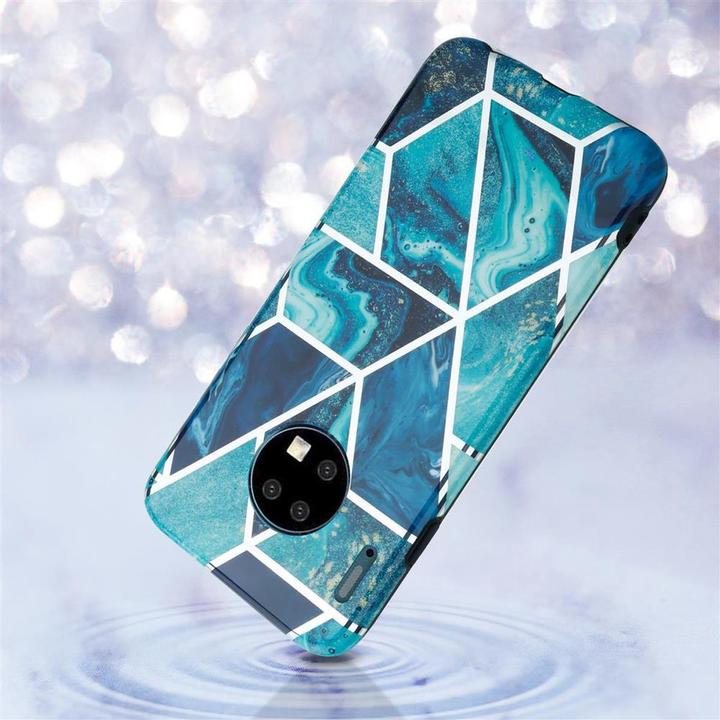 Image du produit Cadorabo Couverture IMD TPU Marbre coloré (Mate 30)