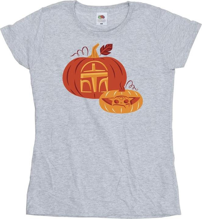 Actual product image Star Wars Womens/Ladies Pumpkin T-Shirt (S)