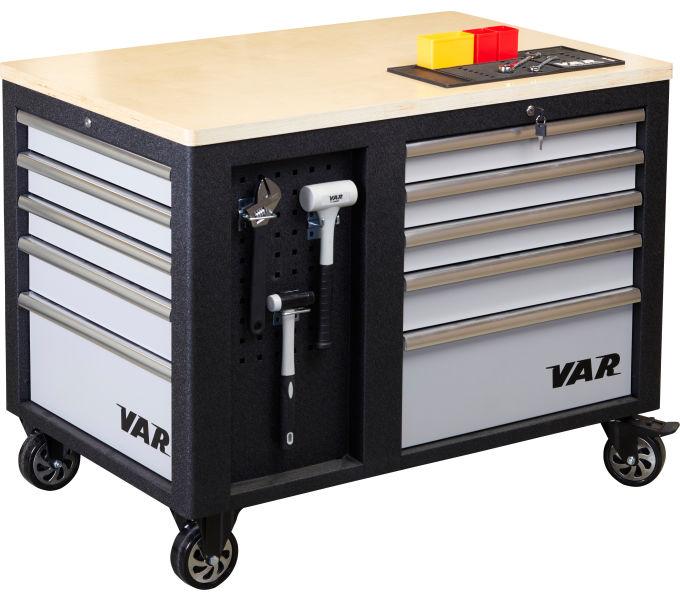 Produktbild VAR WERKBANK ROLLBAR 120X80CM 10 LADEN 2 TÜREN (120 cm, 80 cm)