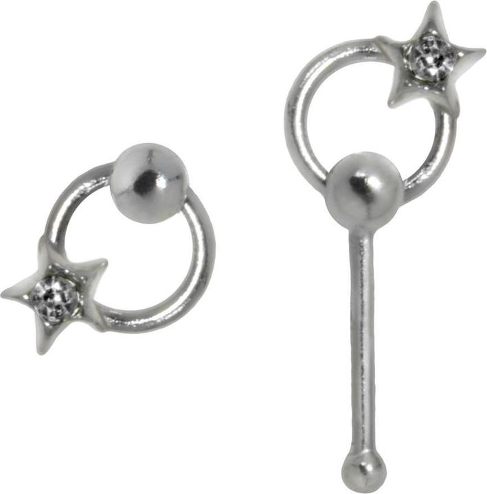 Produktbild Bijouteria Nasenpiercing (Kristall, Silber 925)