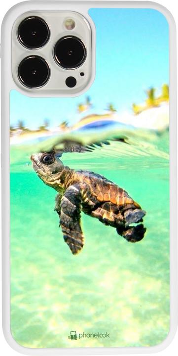 Image du produit PhoneLook Coque Silicone rigide blanc Turtle Underwater (Apple iPhone 13 Pro Max)