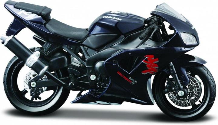 Maisto Modello in metallo di una moto Yamaha YZF-R1 con cavalletto in scala 1:18