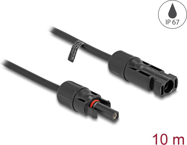 Image du produit Delock Câble de connexion mâle à femelle 4 mm², 10 m (Câble solaire)