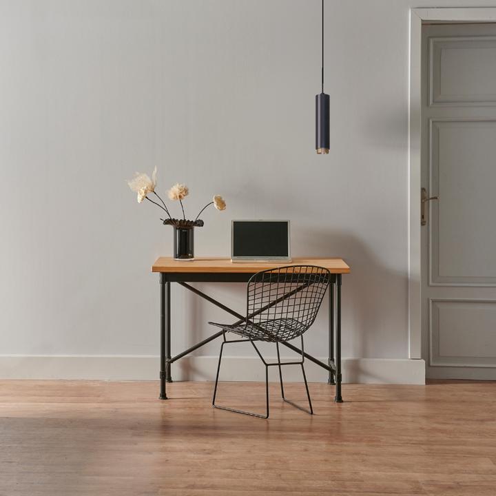 Produktbild Luxula LED-Pendelleuchte, schwarz/gold, 1-flammig (GU10)