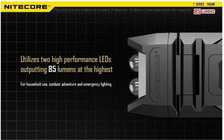 Immagine prodotto Nitecore Pollice (7.40 cm, 85 lm)