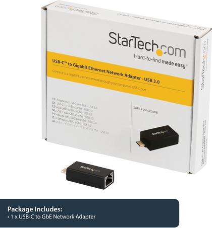 Produktbild StarTech USB C To Gbe Network Adapter (USB-C, RJ45 (1x))