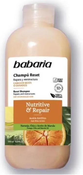 Babaria Reset Nutritive & Repair Shampoo 500ml (500 ml)