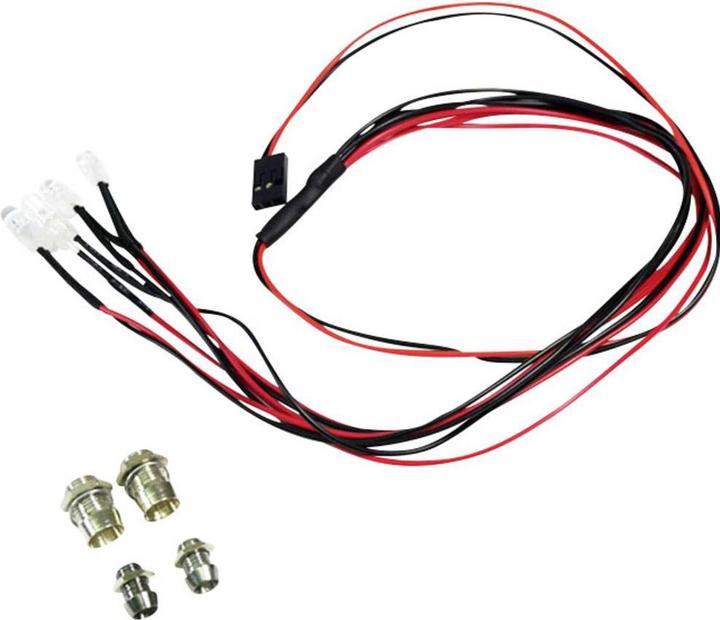 Image du produit Absima LED mis en blanc/rouge avec support en aluminium