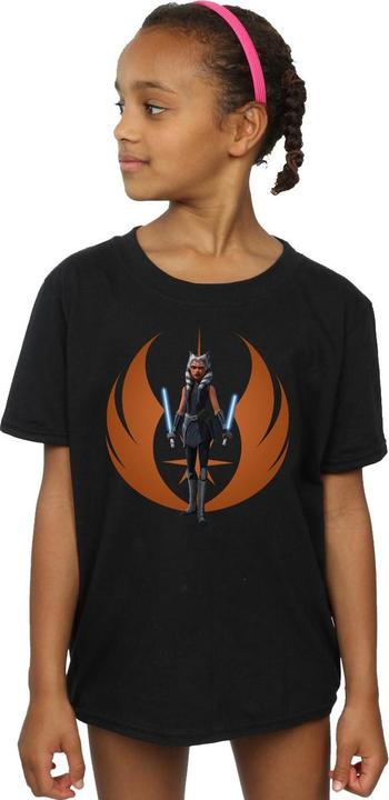Immagine prodotto Star Wars Clone Wars Ahsoka Rebel Pose Maglietta Ragazze (140, 146)