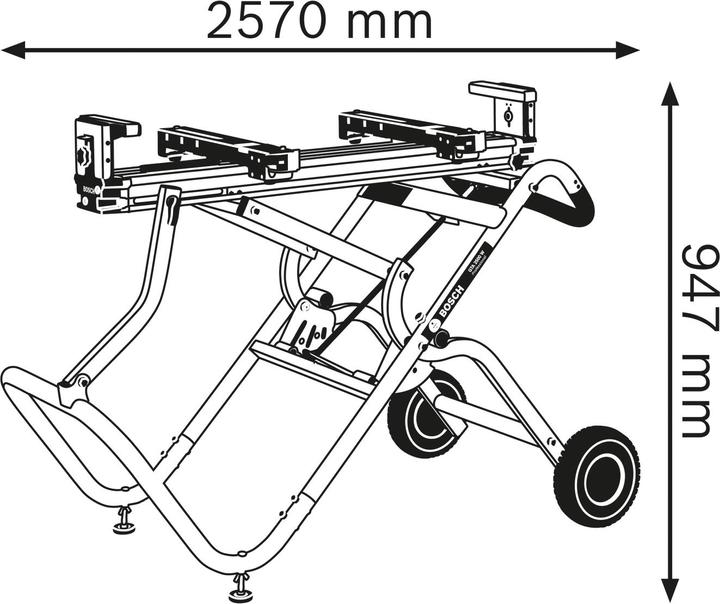 Actual product image Bosch Professional Base frame GTA 2500W (65 cm, 250.40 cm)