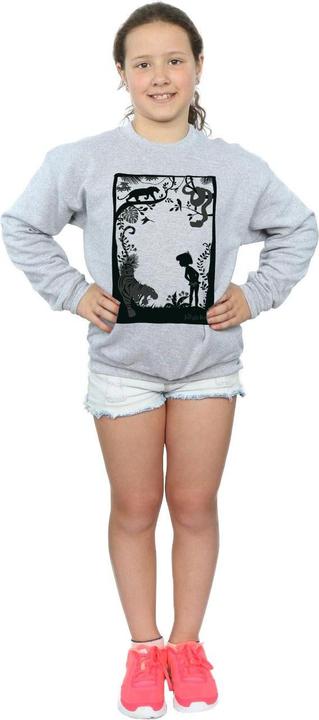 Actual product image Disney Girls The Jungle Book Silhouette Poster Sweatshirt (128)