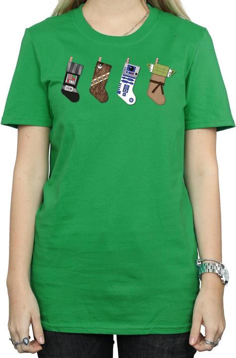 Immagine prodotto Star Wars Christmas Stockings Maglietta Ampia Donna (M)