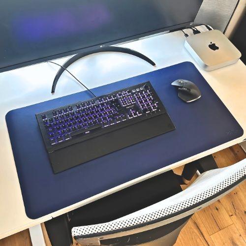 Kama Schreibtischmatte, Mousepad, Navy (80 x 40 cm)