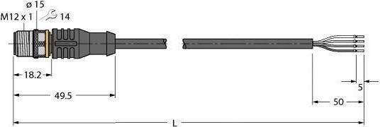 Actual product image Turck Connection cable (10 m)