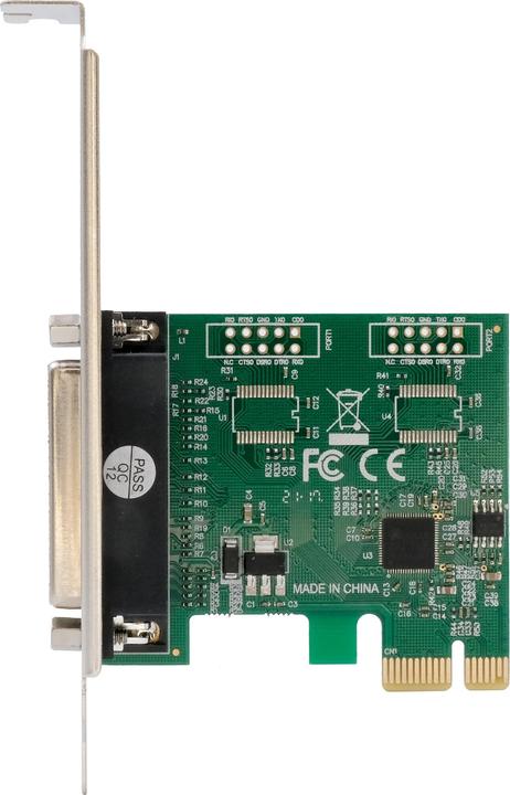 Actual product image Exsys PCIe card 2P Parallel EPP/ECP incl.LowProfileB?gel,ASIX chipset
