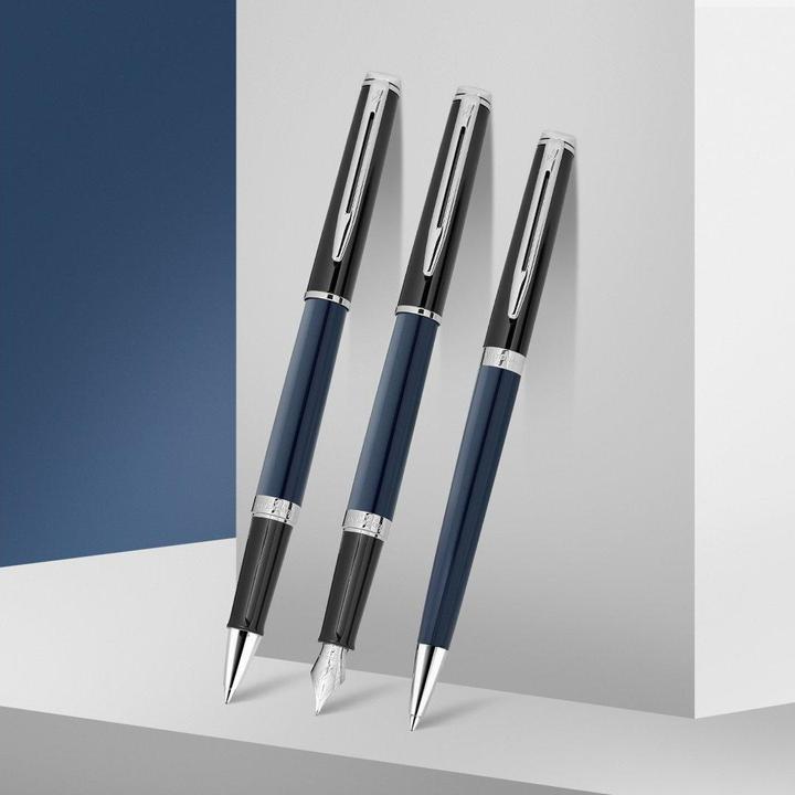 Image du produit Waterman 2202848 FH (Casquette noire, agrafe et éléments décoratifs plaqués palladium, Tige bleu foncé, 1 x)