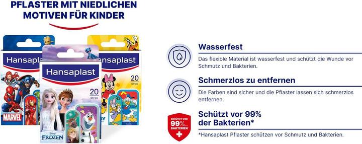 Actual product image Hansaplast Children plaster Micky Mouse (20 x)