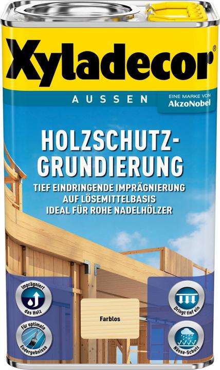 Produktbild Xyladecor Holzschutz Grundierung lösemittelhaltig (Farblos, 5 l)