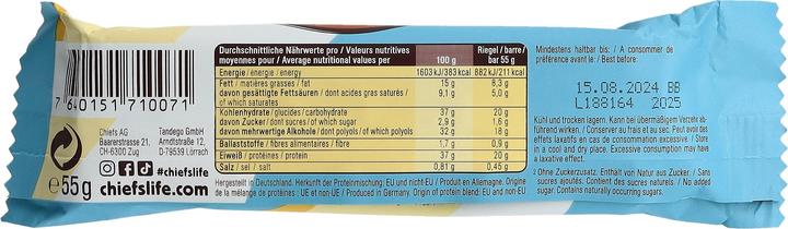 Image du produit Chiefs Protein Bar (Biscuit, 12 pcs, 660 g)