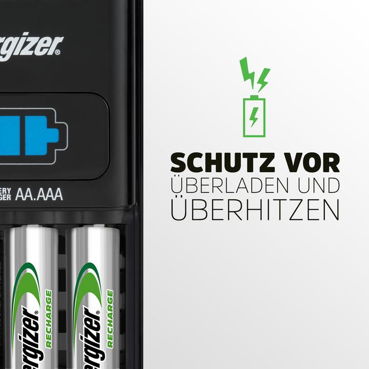 Produktbild Energizer Recharge 1-Hour (4 Stk., AA, AAA, 2300 mAh, Ladegerät inkl. Akku)