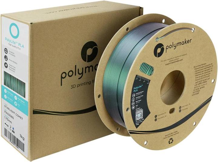 Immagine prodotto Polymaker PolyLite PLA Starlight (PLA, 1.75 mm, 1000 g, Multicolore)