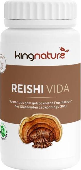 Kingnature REISHI VIDA Bio Sporen Ganoderma Lucidum Kaps (120 Stück, Kapseln, 78 g)