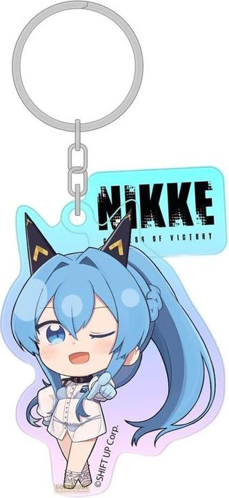 Produktbild Sakami Goddess of Victory: Nikke Acryl Schlüsselanhänger Helm Holographic 7 cm