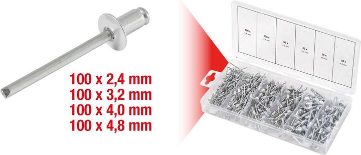 Actual product image KS Tools Blind rivets range