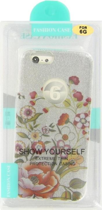 Produktbild OEM Silicon Case iPhone 6 mit Glitzer-Blumenmuster (Apple iPhone 6)