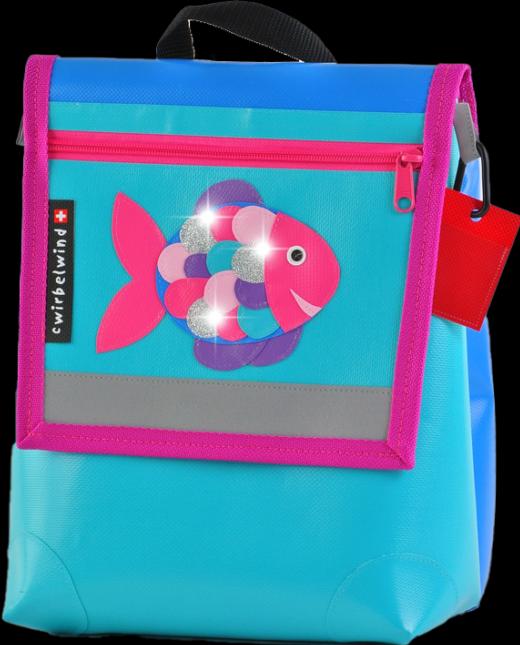 Cwirbelwind Kindergartenrucksack Glitzerfisch